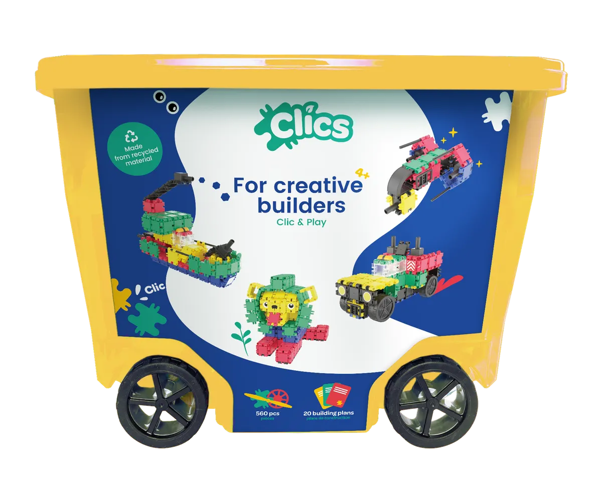 Klocki Clics Roller 20w1 560 el. konstrukcyjne 4+ - Clics &amp; Nano Clics