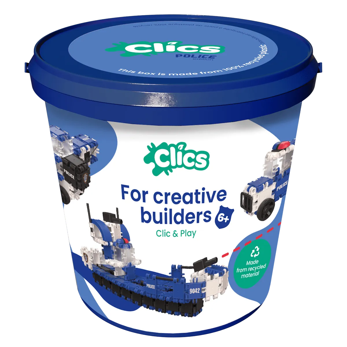 Klocki Clics Wiaderko 8w1 155 el. konstrukcyjne 4+ - miniatura 2