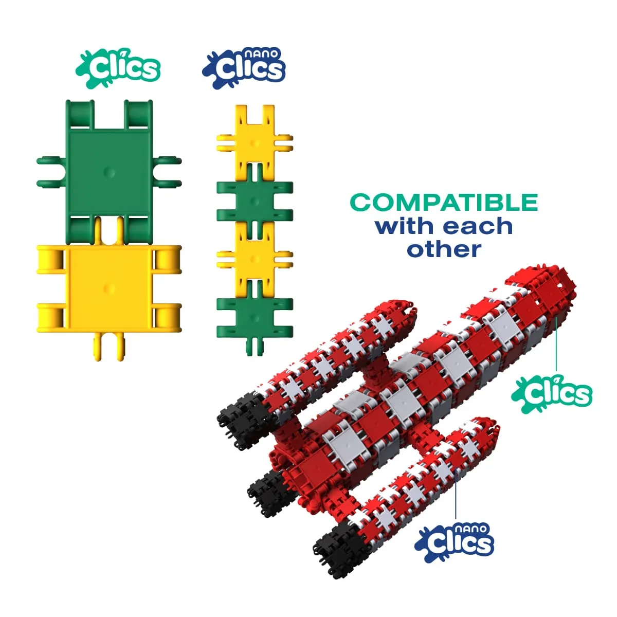 Klocki Nano Clics Kreatywni Budowniczowie 125 el. 8+ - miniatura 7