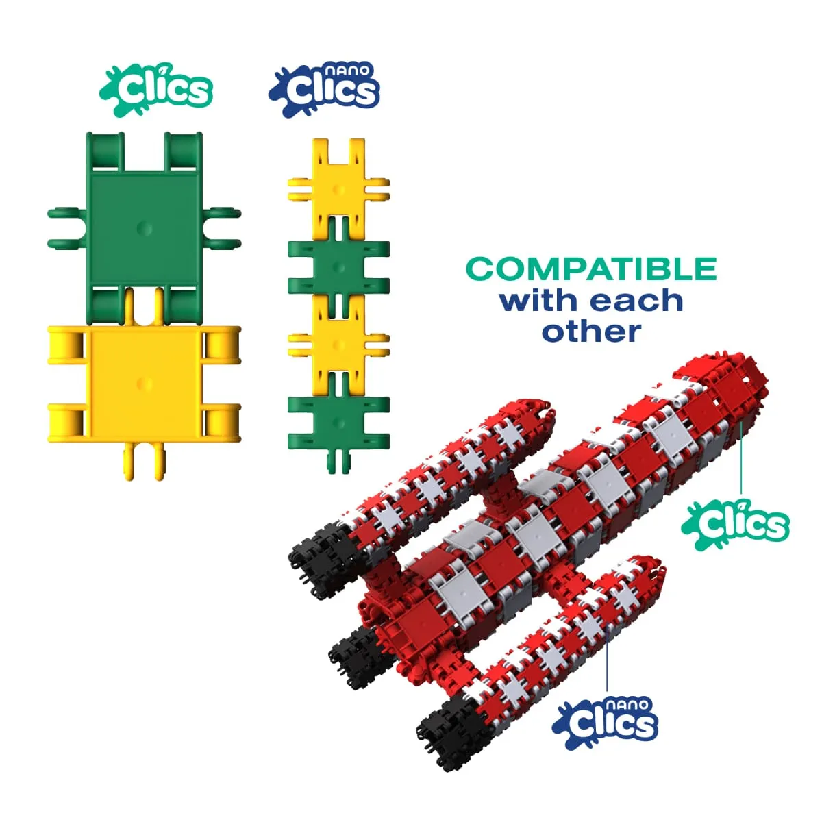 Klocki Nano Clics Kreatywni Budowniczowie 250 el. 8+ - miniatura 7