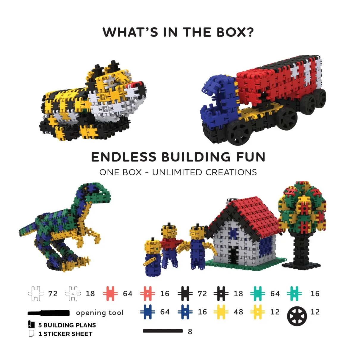 Klocki Nano Clics Kreatywni Budowniczowie 500 el. 8+ - miniatura 3