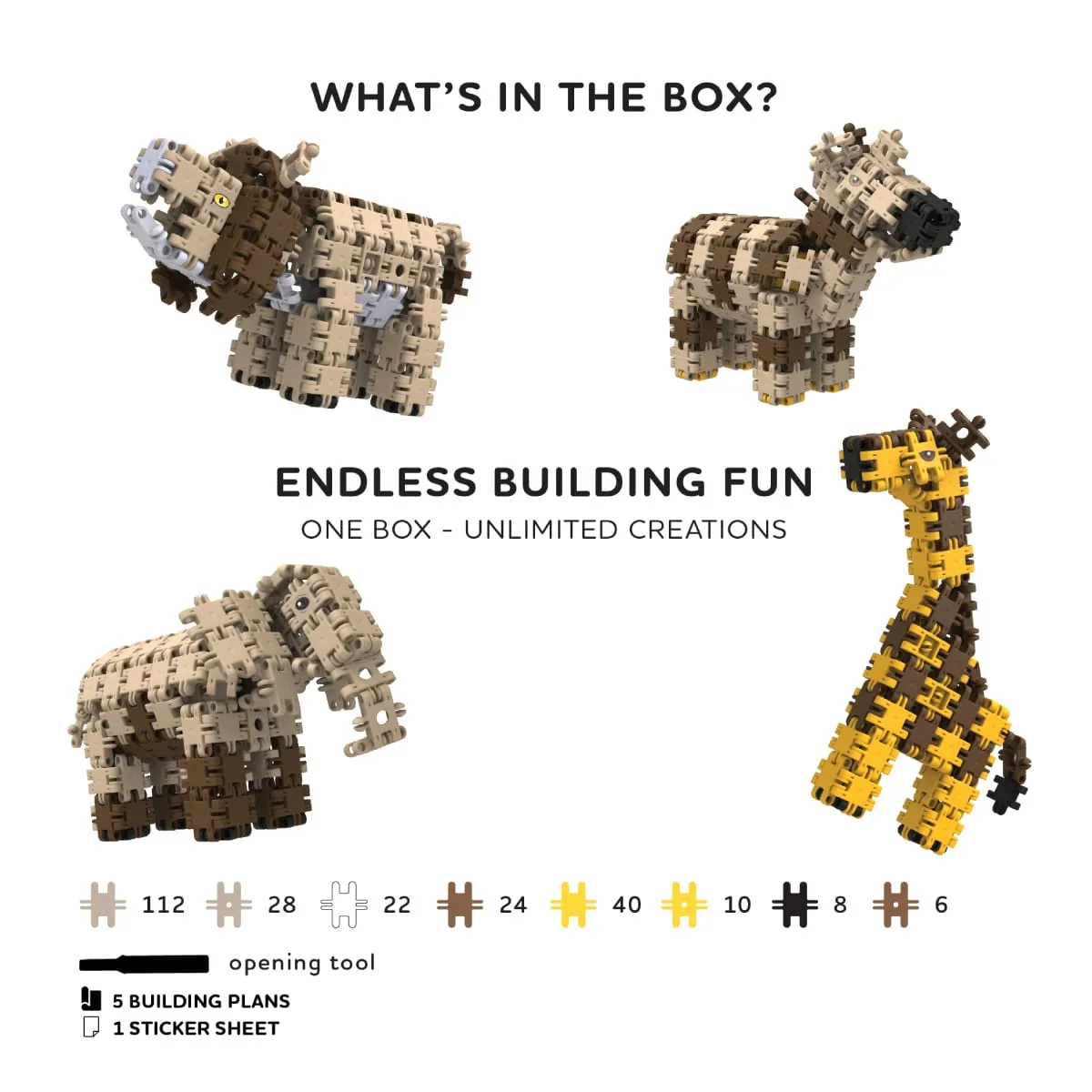 Klocki Nano Clics Wildlife zwierzęta 250 el. 8+ - miniatura 2
