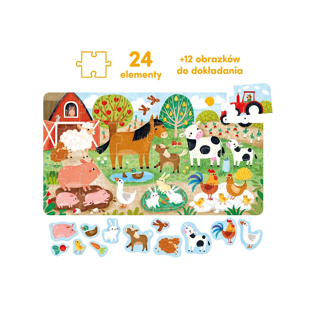 Puzzle CzuCzu Wesołe puzzle Wieś dla maluchów 2+ - miniatura 4