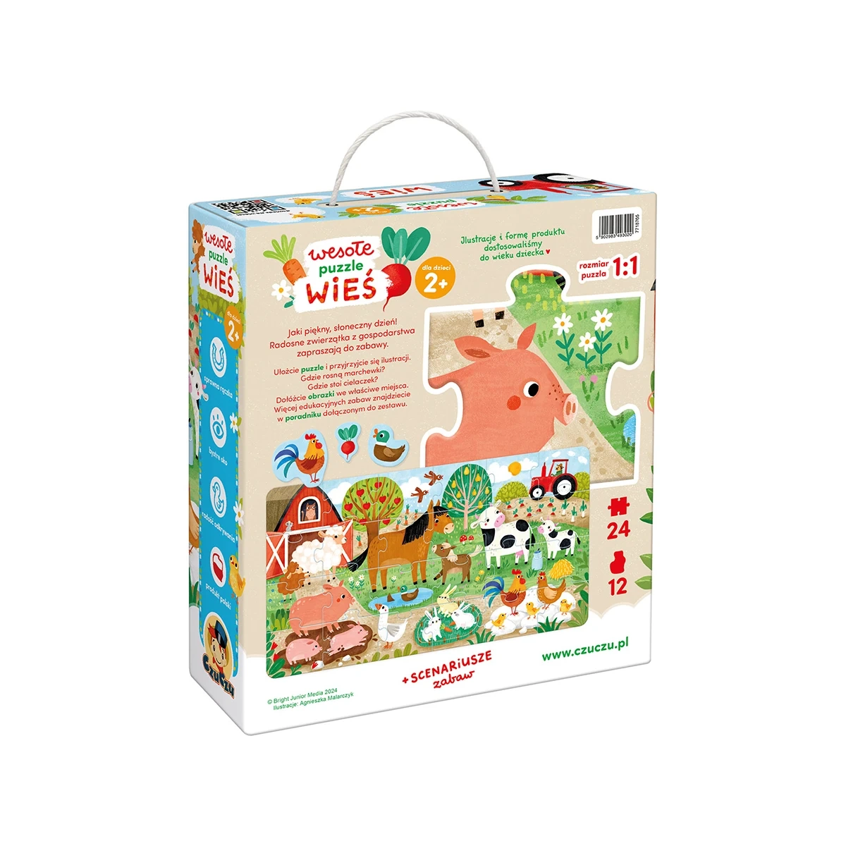 Puzzle CzuCzu Wesołe puzzle Wieś dla maluchów 2+ - miniatura 6