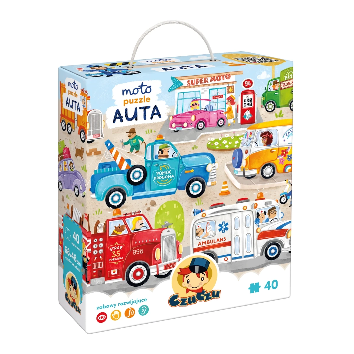 Puzzle CzuCzu Moto puzzle Auta pojazdy 3+ - CzuCzu