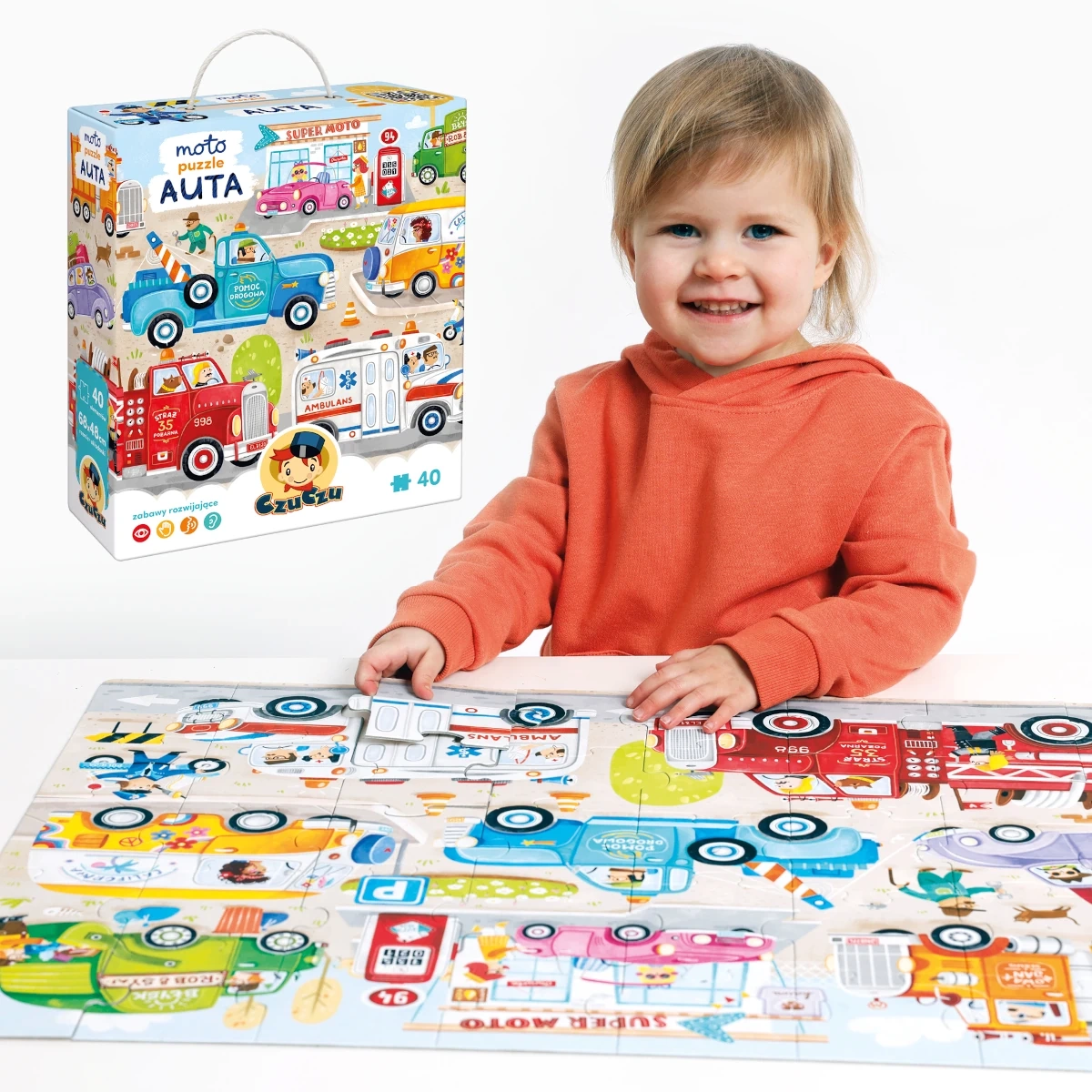 Puzzle CzuCzu Moto puzzle Auta pojazdy 3+ - miniatura 3