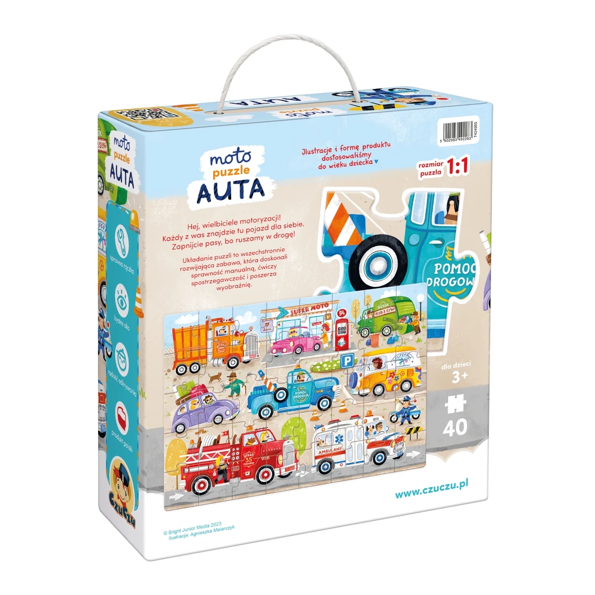 Puzzle CzuCzu Moto puzzle Auta pojazdy 3+ - miniatura 4