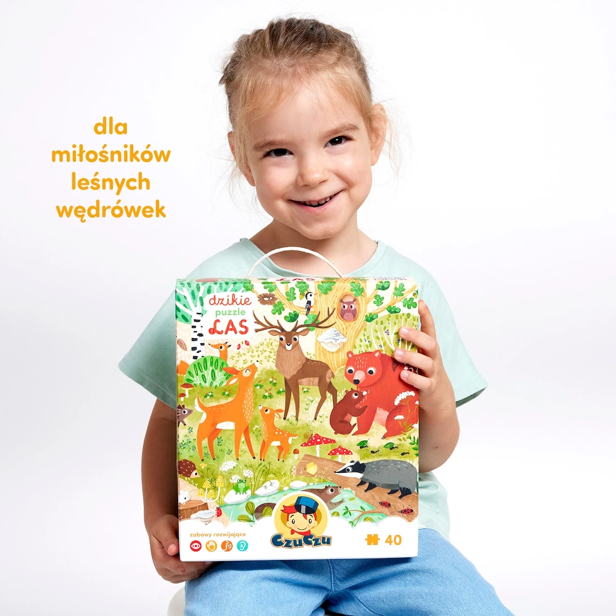 Puzzle CzuCzu Dzikie puzzle Las zwierzęta leśne 3+ - miniatura 7