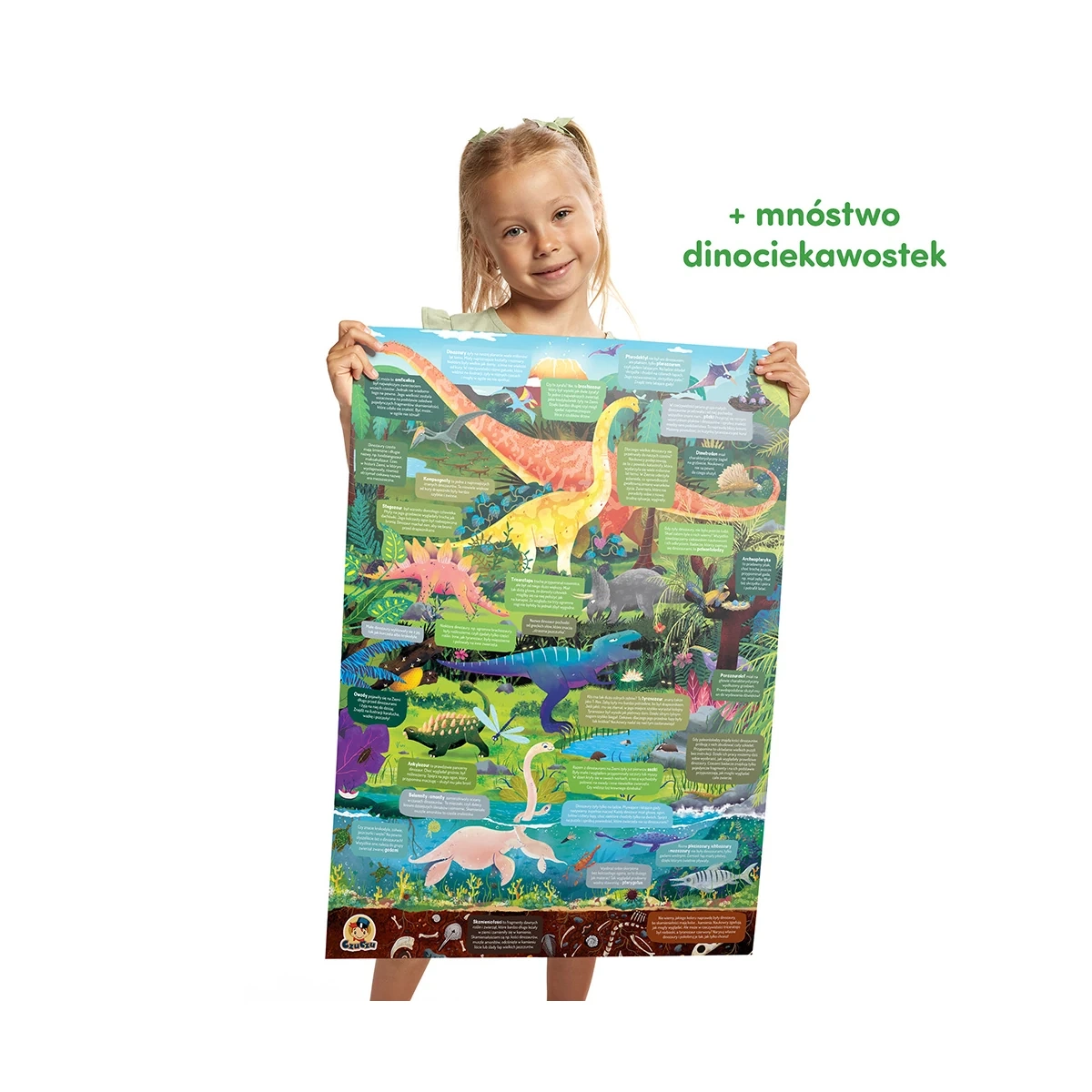 Puzzle obserwacyjne CzuCzu Dinozaury 100 elementów 4+ - miniatura 4