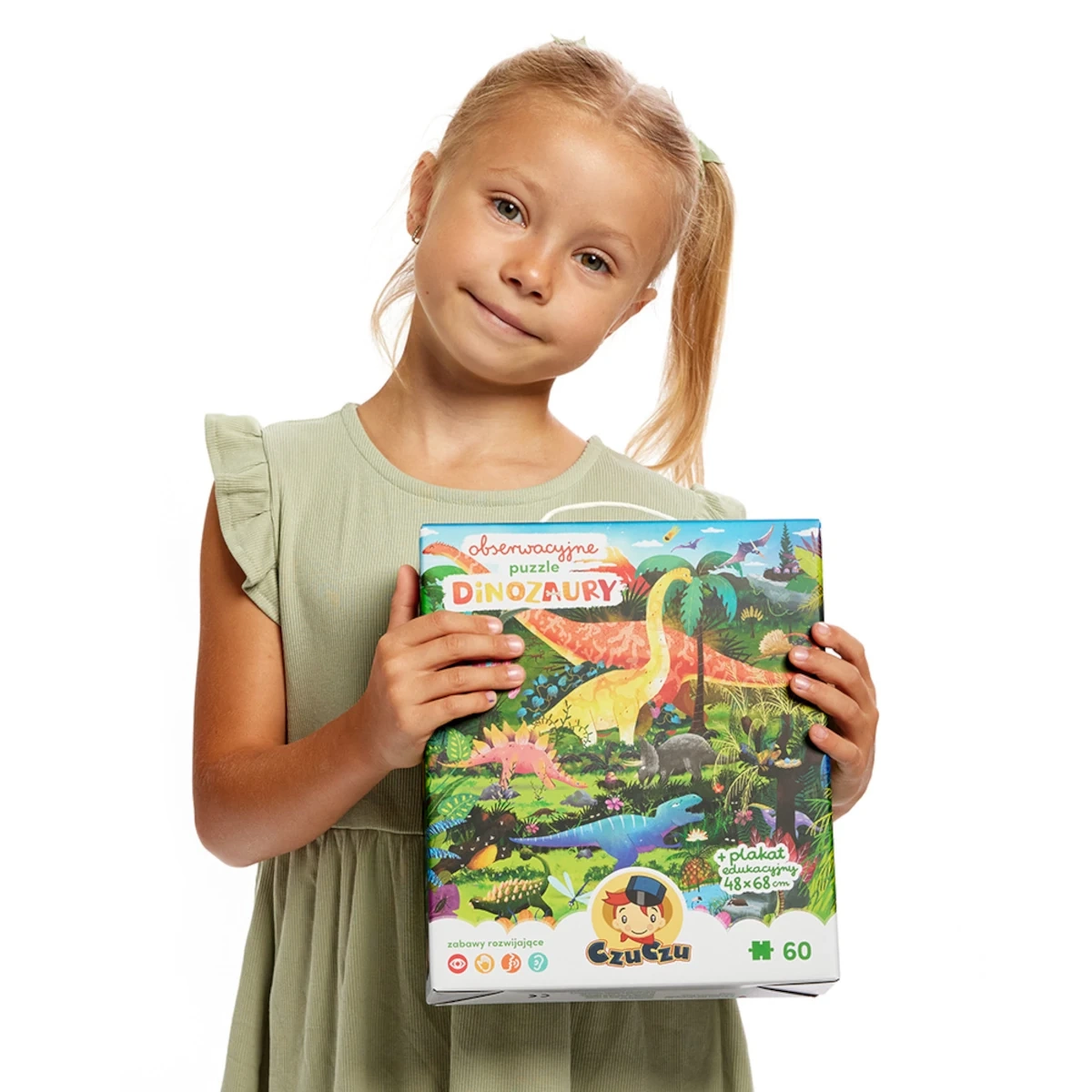 Puzzle obserwacyjne CzuCzu Dinozaury 100 elementów 4+ - miniatura 7