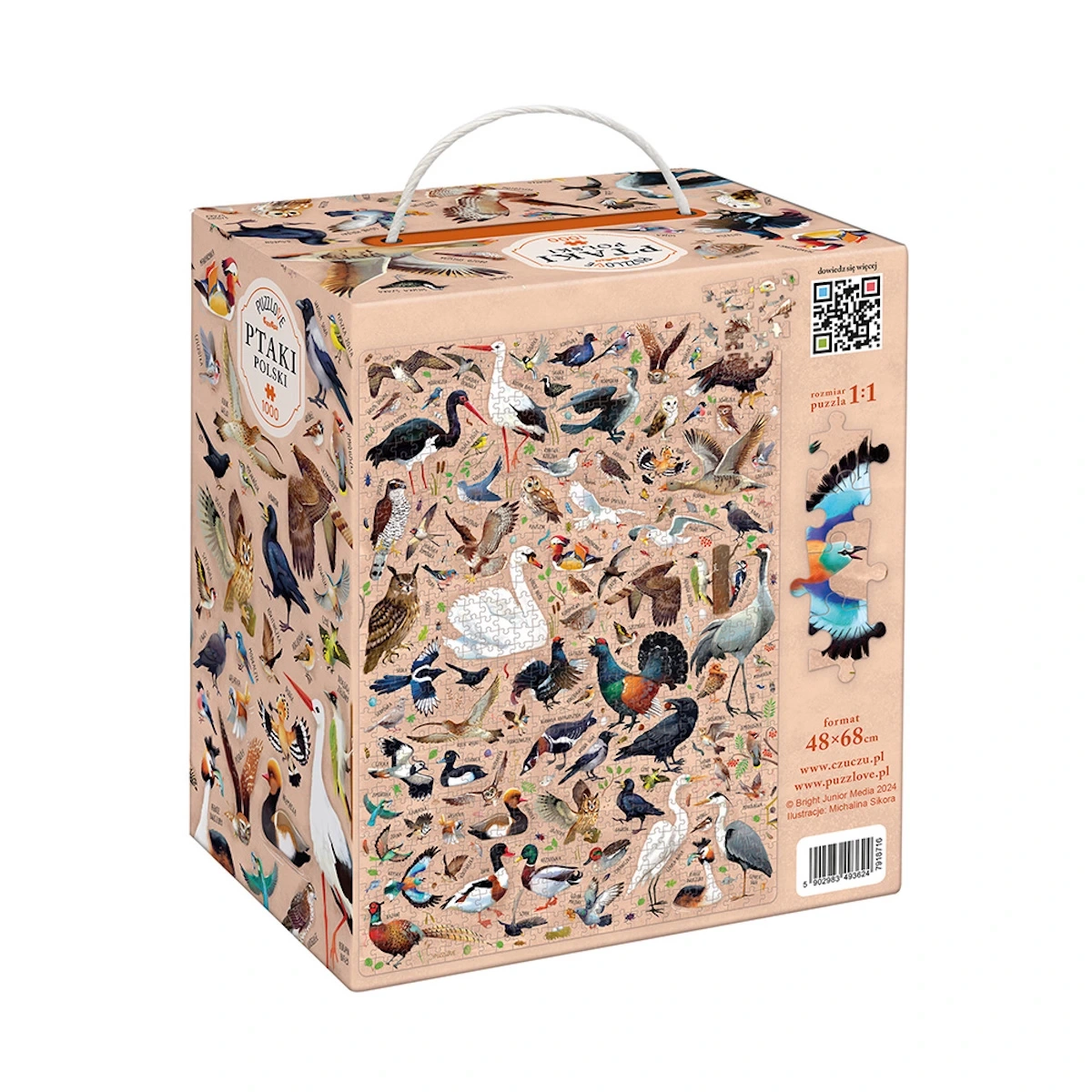 Puzzle CzuCzu Puzzlove Ptaki Polski 1000 elementów - miniatura 6