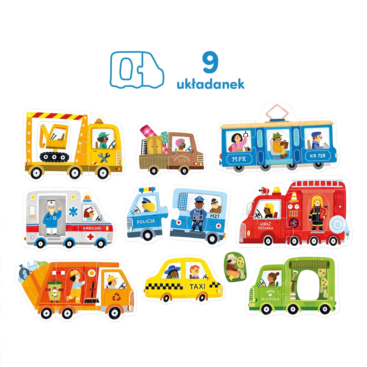 Pierwsze puzzle CzuCzu Pojazdy dla maluchów 2+ - miniatura 3