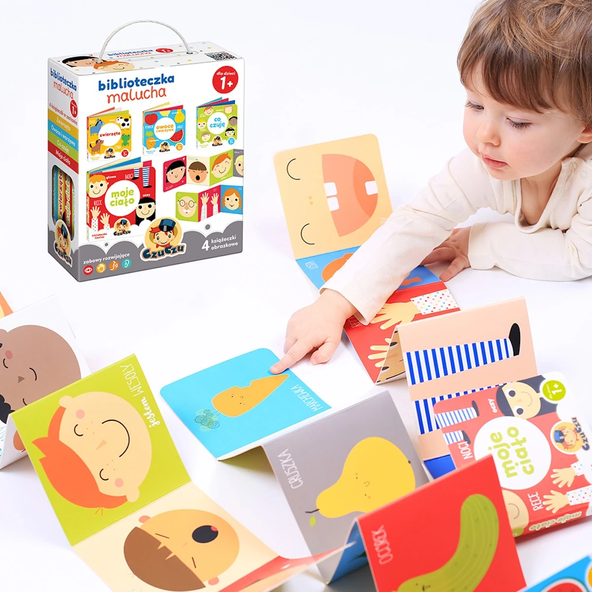 Książeczki rozkładane CzuCzu Biblioteczka malucha 4 sztuki 1+ - miniatura 3