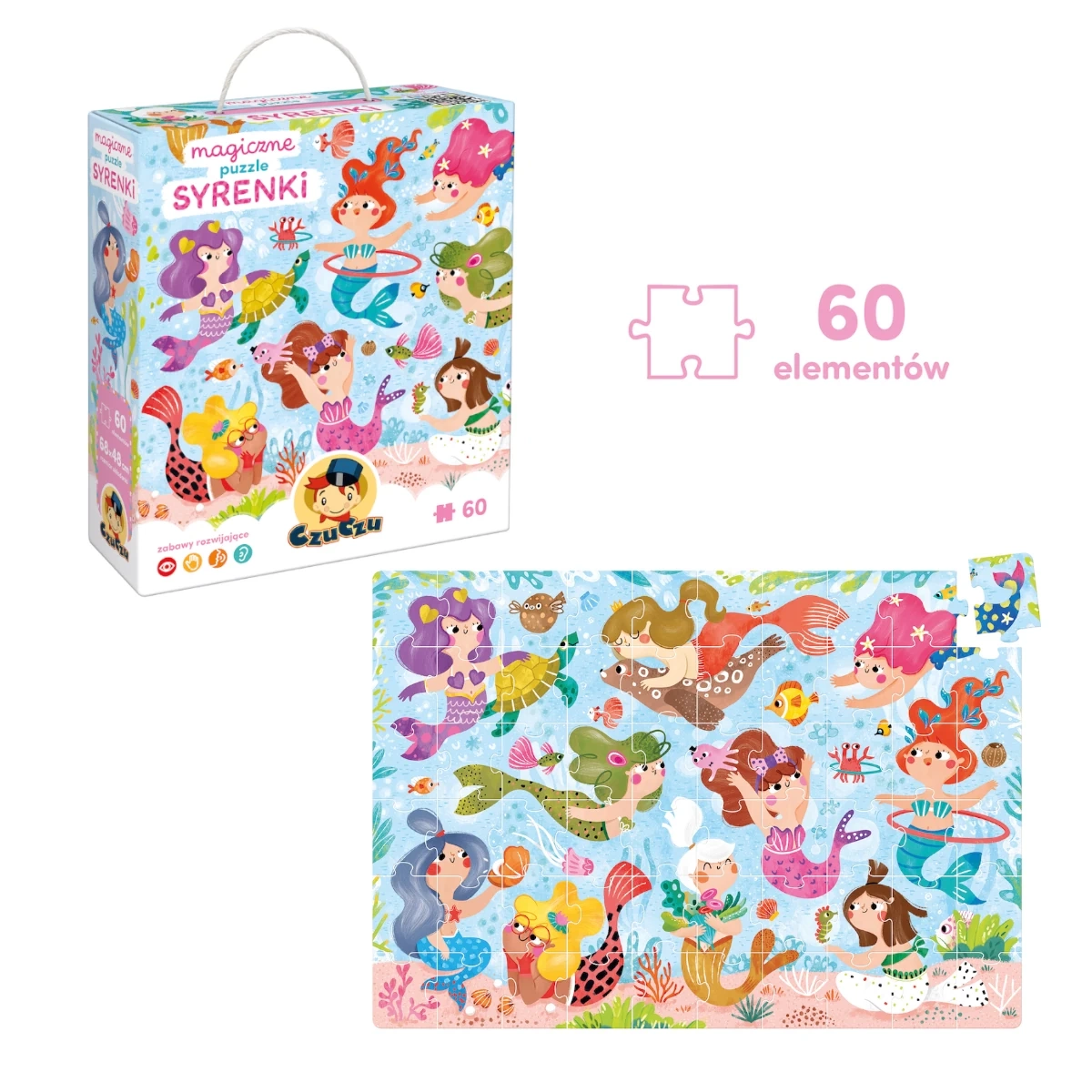 Puzzle magiczne CzuCzu Syrenki zmieniające kolory 4+ - miniatura 9