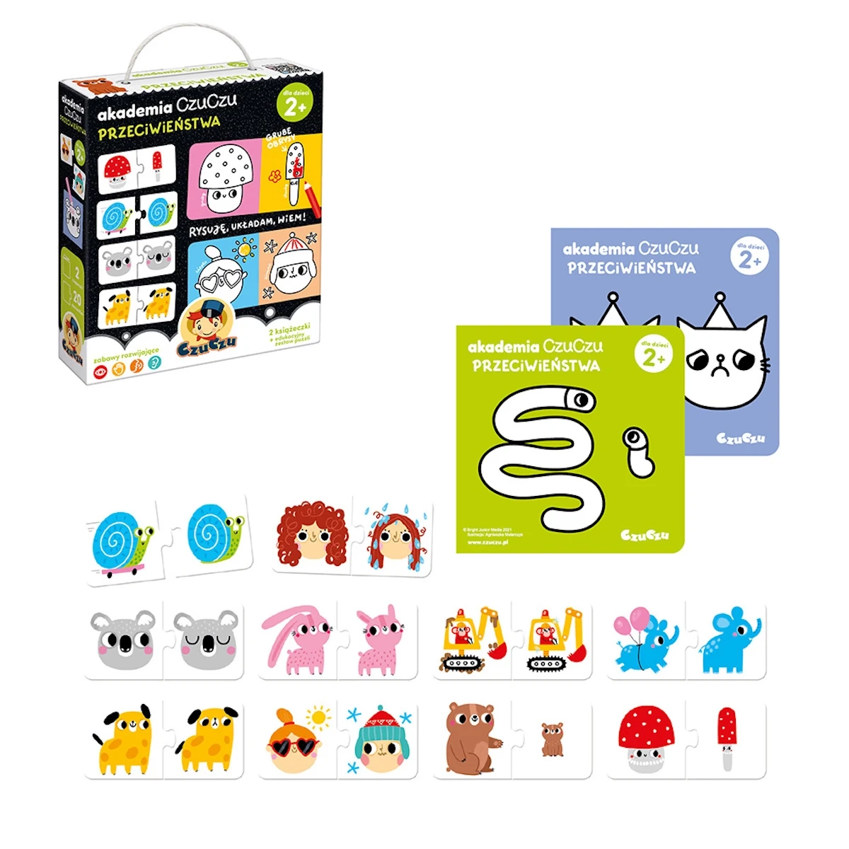 Gra edukacyjna CzuCzu Akademia Przeciwieństwa nauka par 2+ - CzuCzu