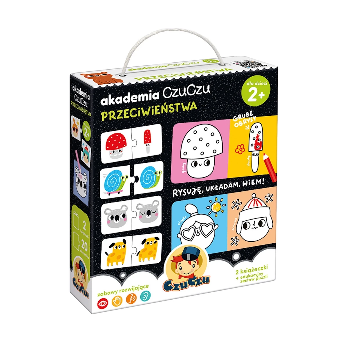 Gra edukacyjna CzuCzu Akademia Przeciwieństwa nauka par 2+ - miniatura 2