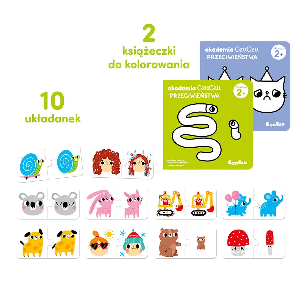 Gra edukacyjna CzuCzu Akademia Przeciwieństwa nauka par 2+ - miniatura 3