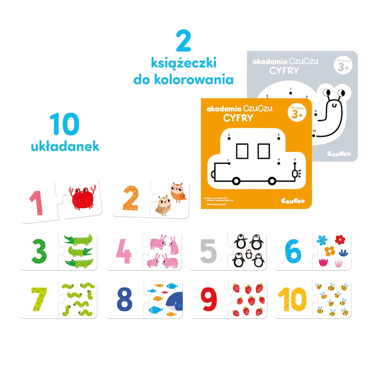 Gra edukacyjna CzuCzu Akademia Cyfry nauka liczenia 3+ - miniatura 8