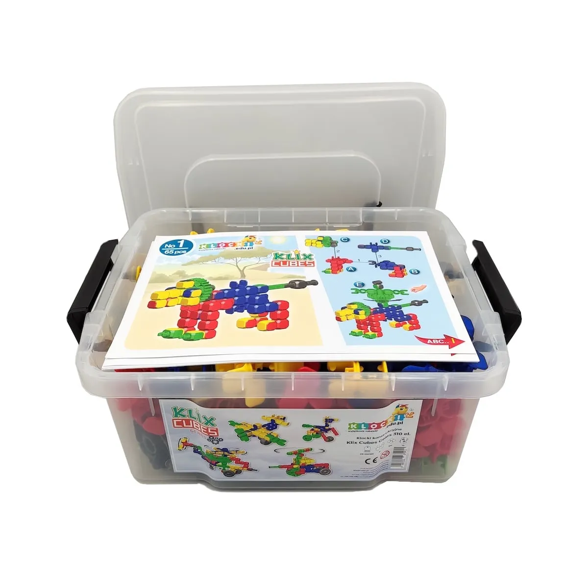 Klix Cubes Gears 310 el. - Klocki Konstrukcyjne - miniatura 2