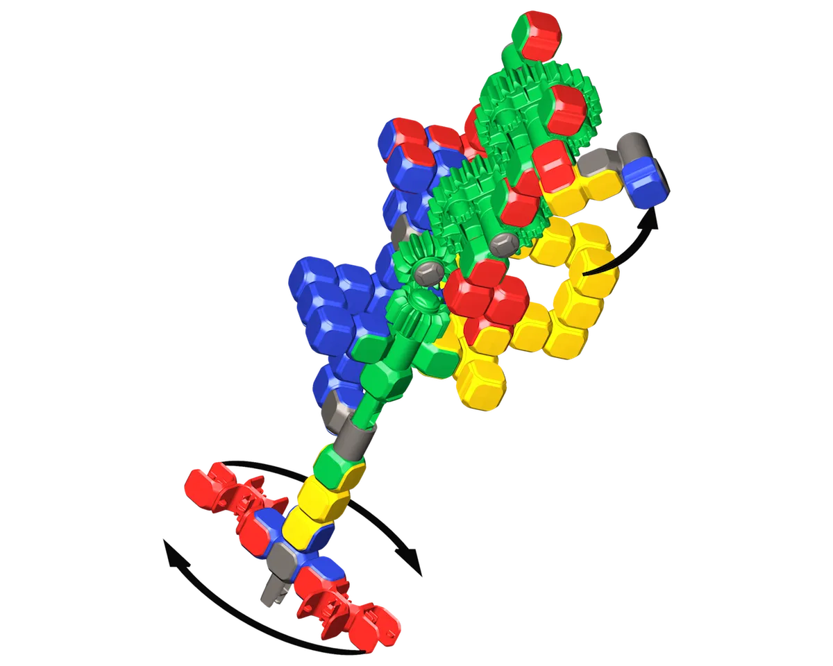 Klix Cubes Gears 310 el. - Klocki Konstrukcyjne - miniatura 18