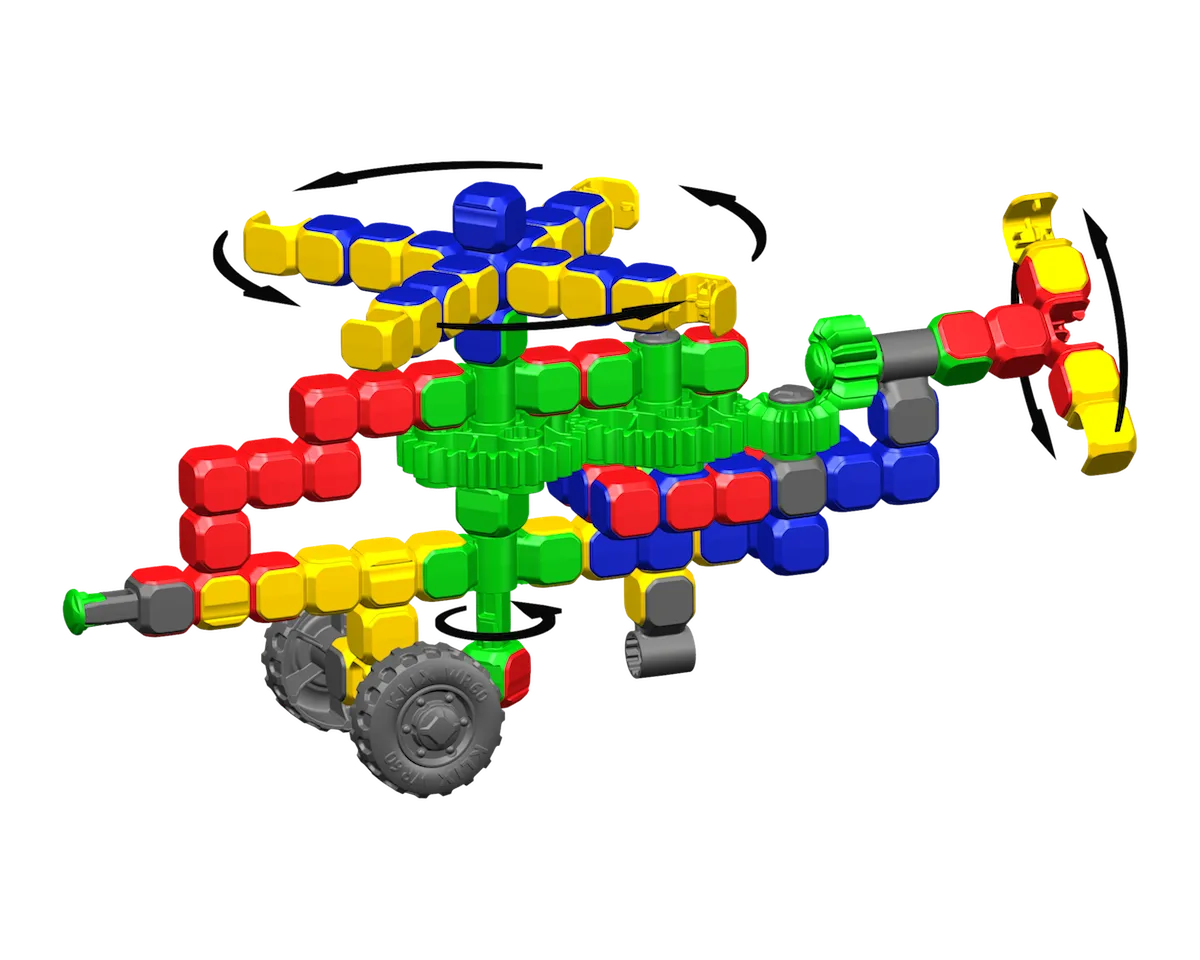 Klix Cubes Gears 310 el. - Klocki Konstrukcyjne - miniatura 20