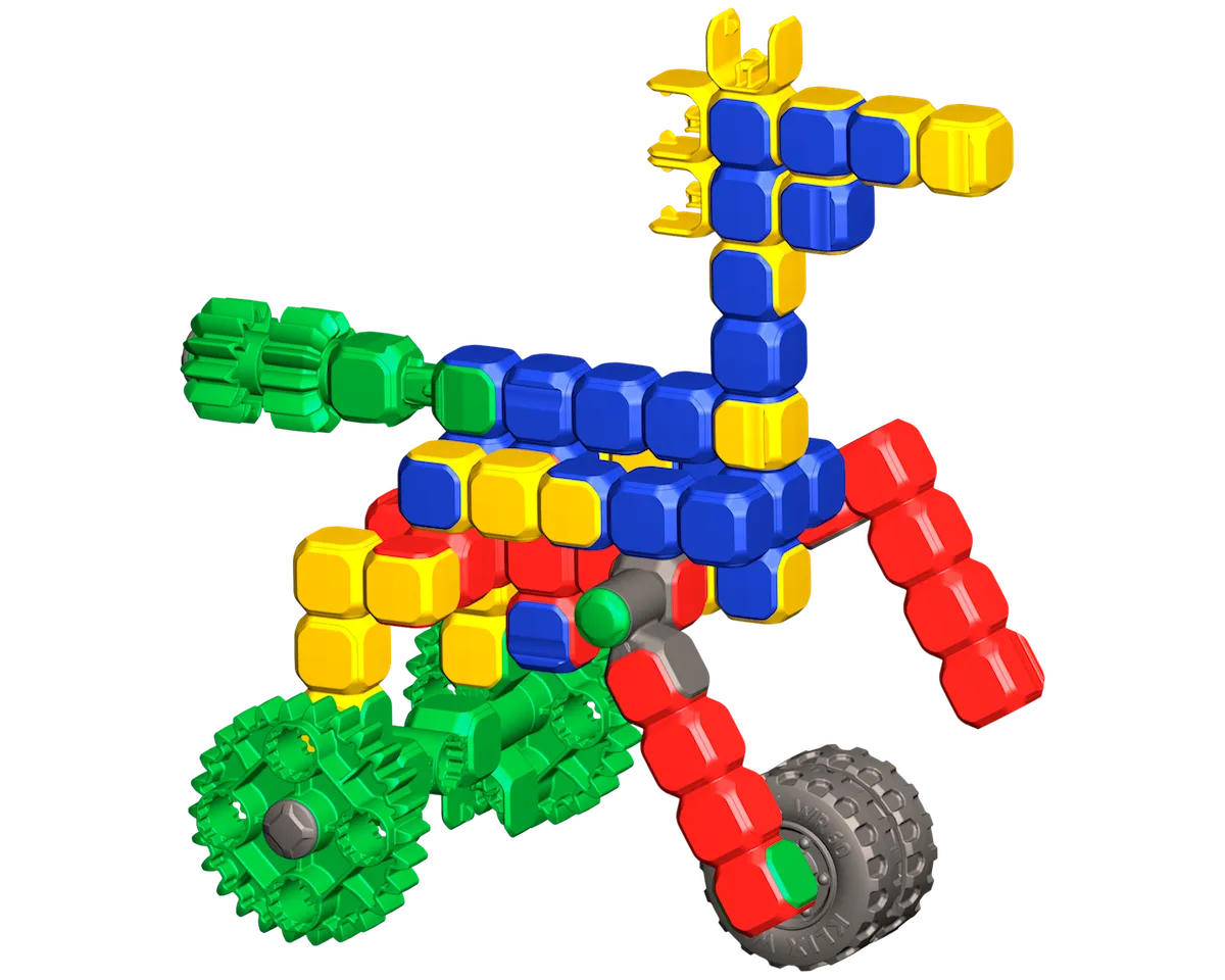 Klix Cubes Gears 310 el. - Klocki Konstrukcyjne - miniatura 24