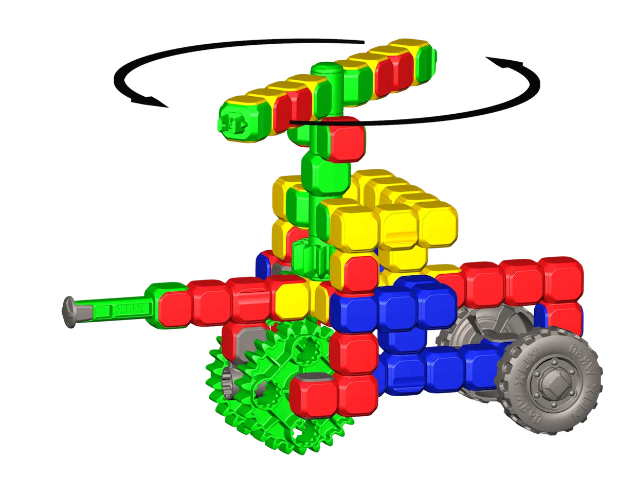 Klix Cubes Gears 310 el. - Klocki Konstrukcyjne - miniatura 26
