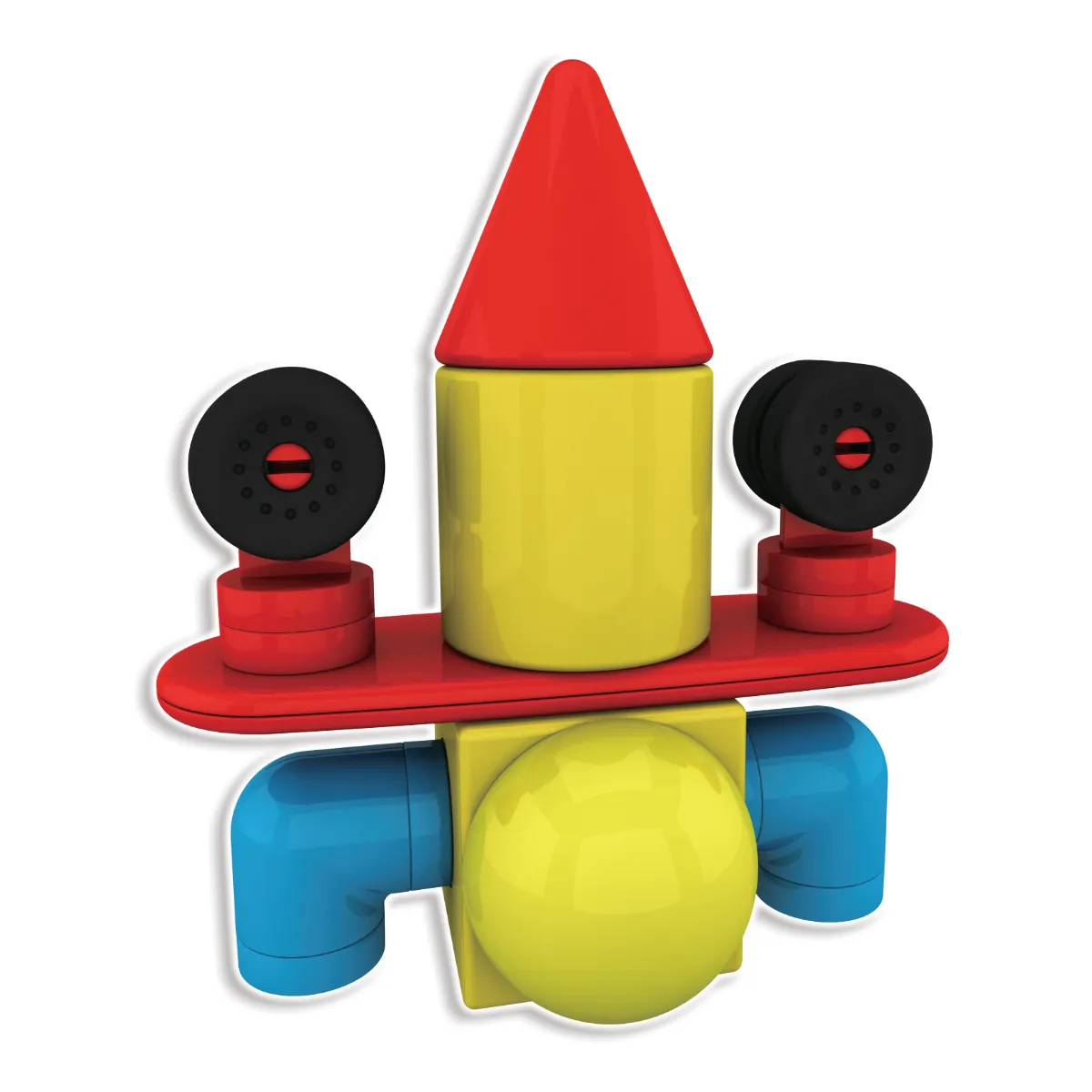 Klocki magnetyczne Mag Builder - 40 el. - miniatura 12