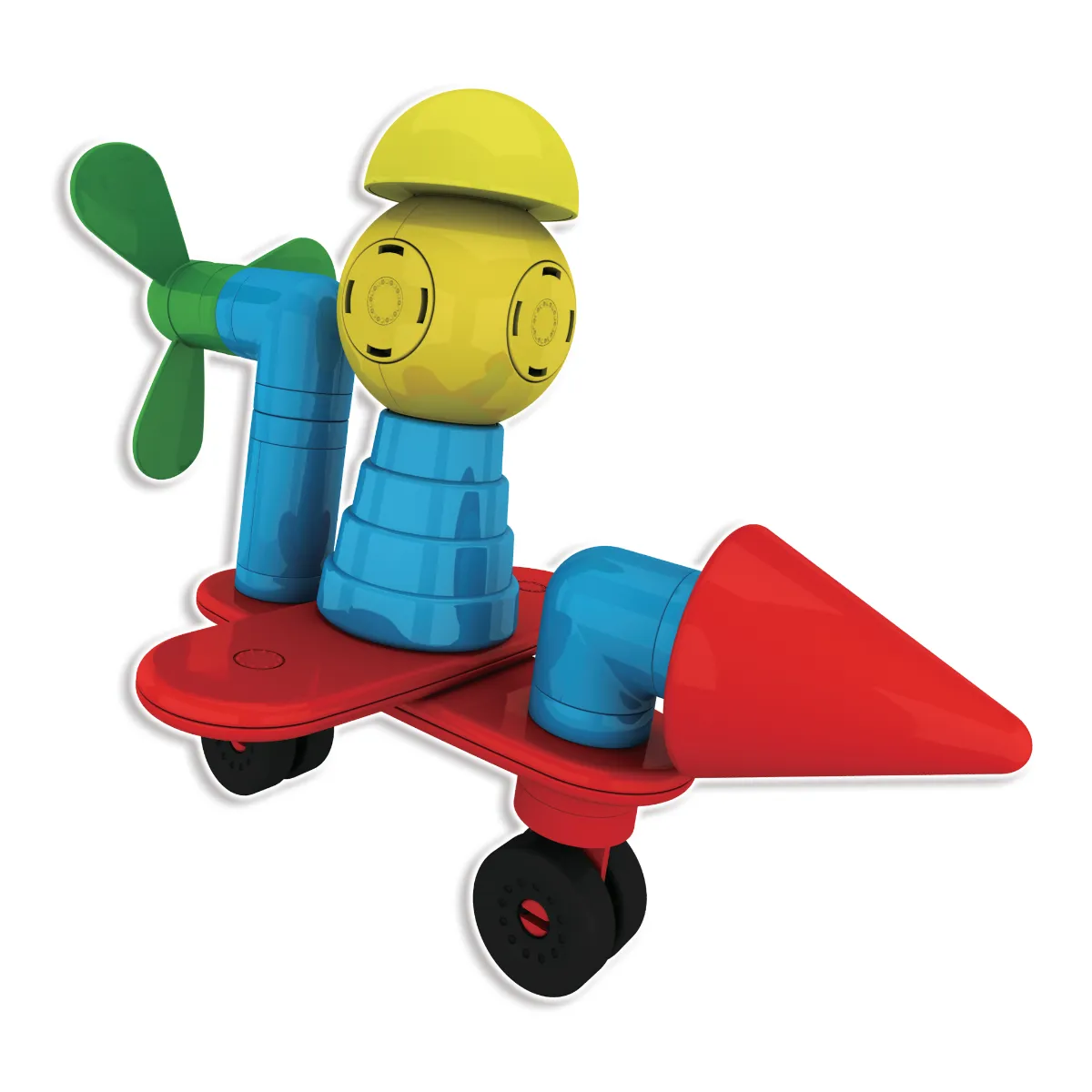 Klocki magnetyczne Mag Builder - 40 el. - miniatura 17