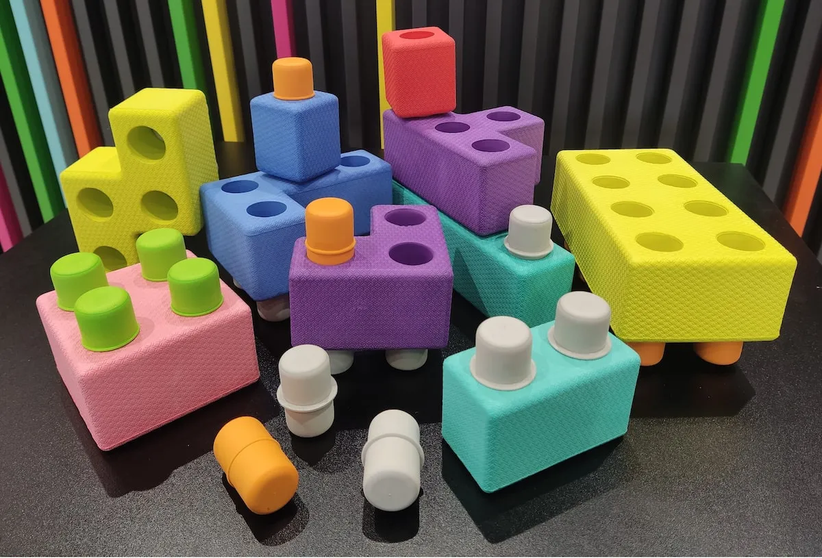 Piankowe klocki Tetris - 45 el. - miniatura 3