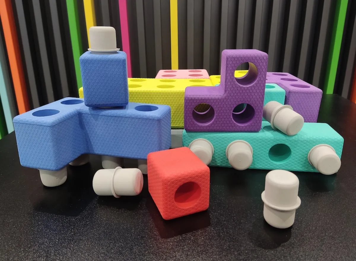 Piankowe klocki Tetris - 45 el. - miniatura 5