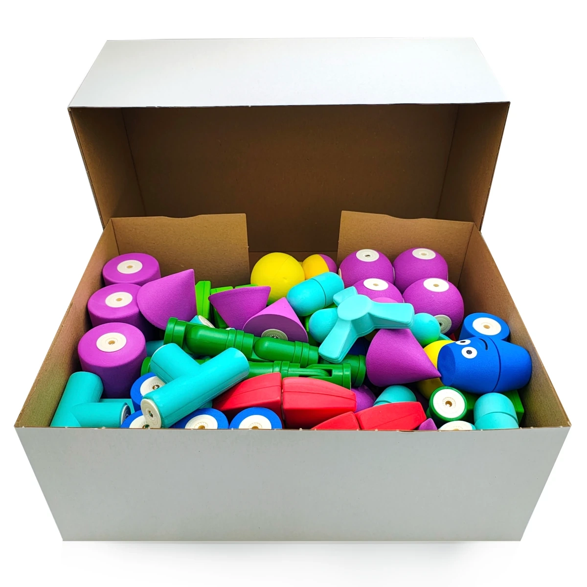 Magnetyczne piankowe klocki - MagFlexi - 100 el. - miniatura 2