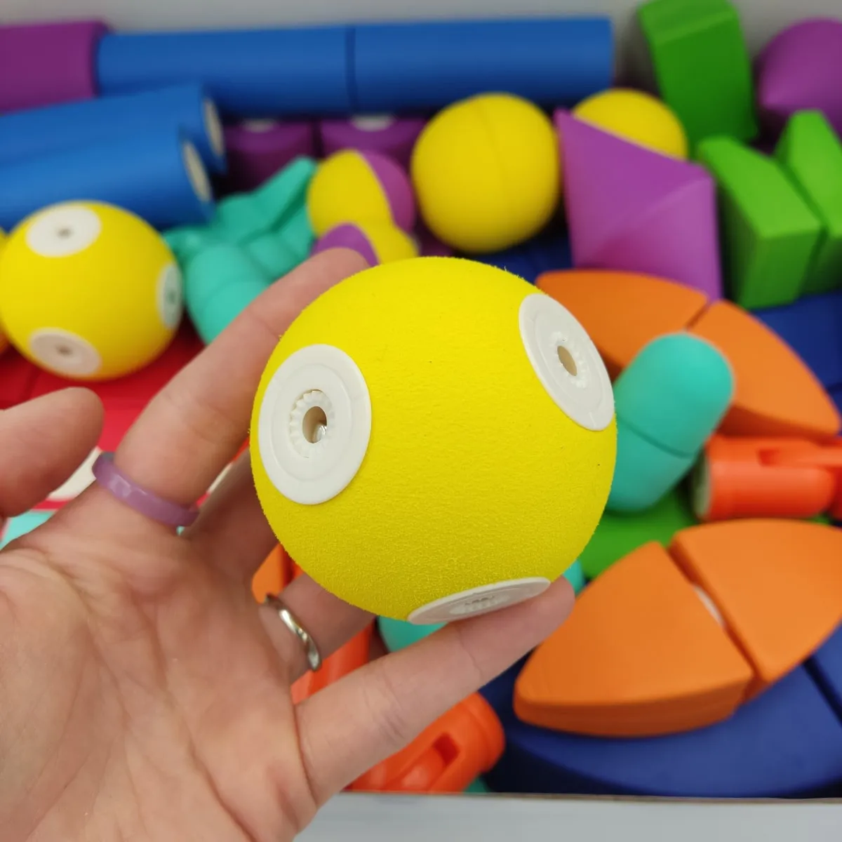 Magnetyczne piankowe klocki - MagFlexi - 100 el. - miniatura 5