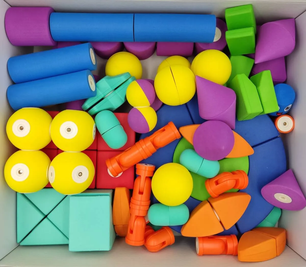 Magnetyczne piankowe klocki - MagFlexi - 100 el. - miniatura 11