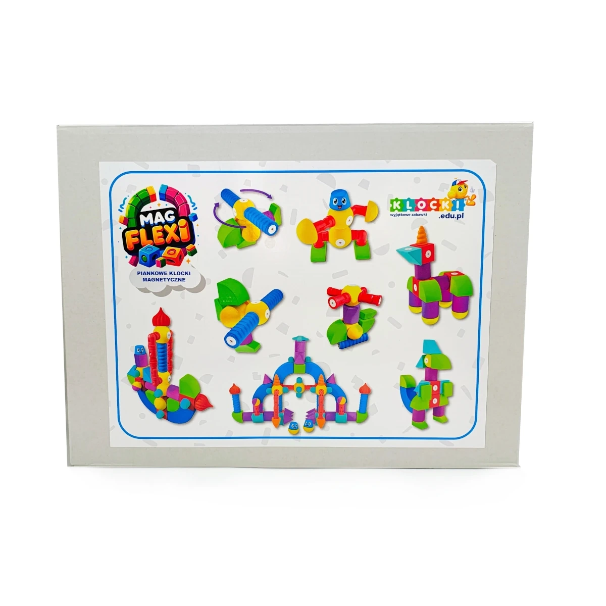 Magnetyczne piankowe klocki - MagFlexi - 100 el. - miniatura 13