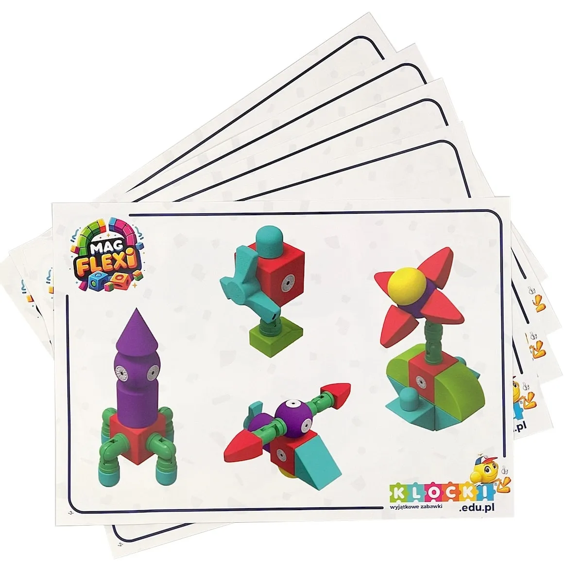 Magnetyczne piankowe klocki - MagFlexi - 100 el. - miniatura 14