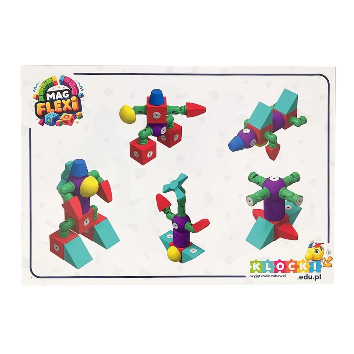 Magnetyczne piankowe klocki - MagFlexi - 100 el. - miniatura 19