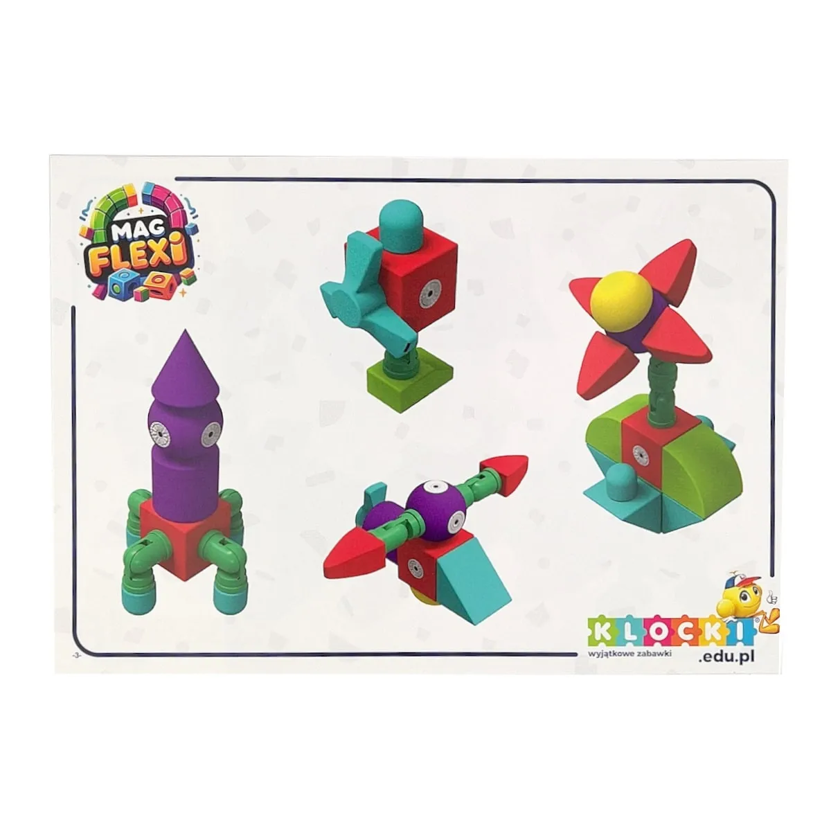 Magnetyczne piankowe klocki - MagFlexi - 100 el. - miniatura 20