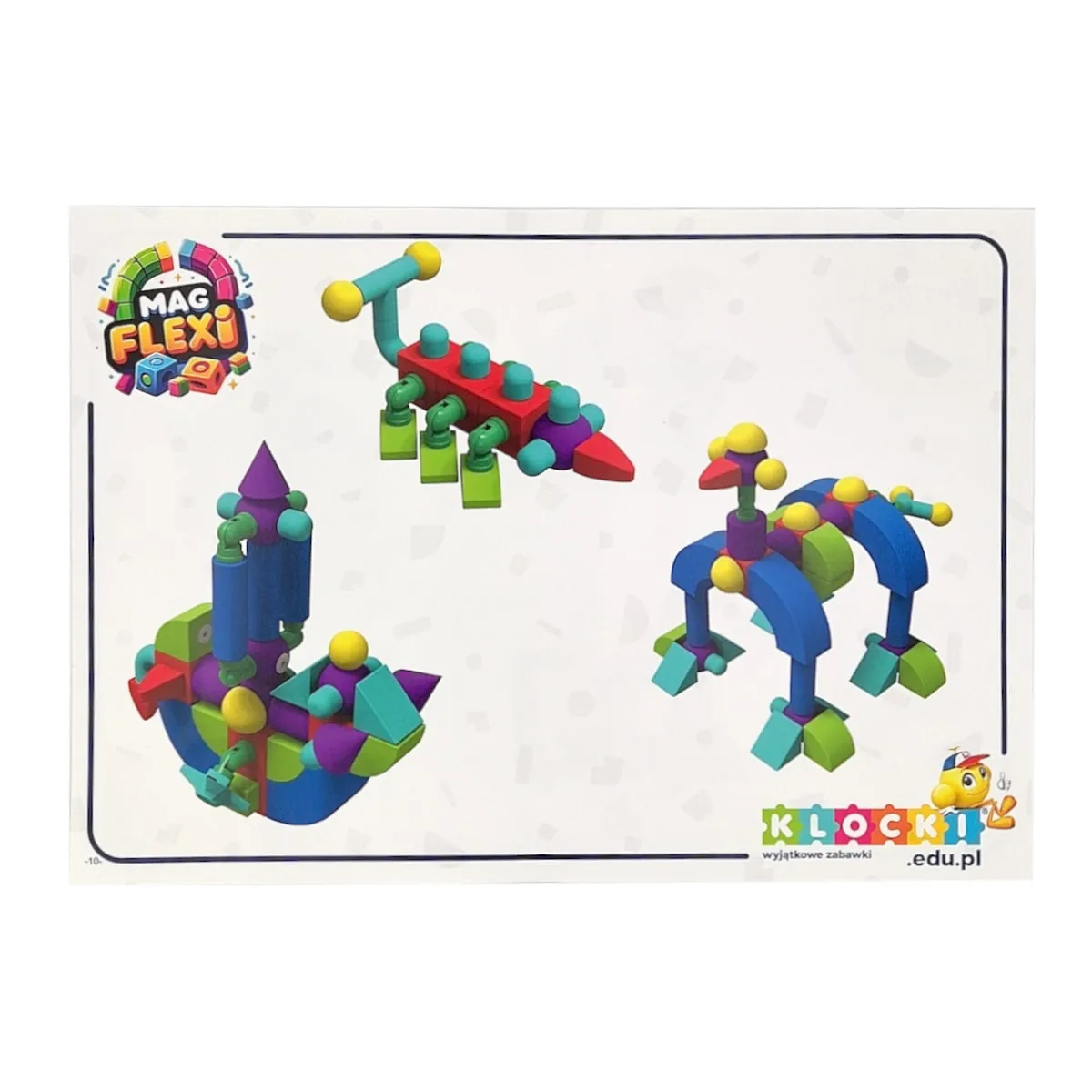 Magnetyczne piankowe klocki - MagFlexi - 100 el. - miniatura 24