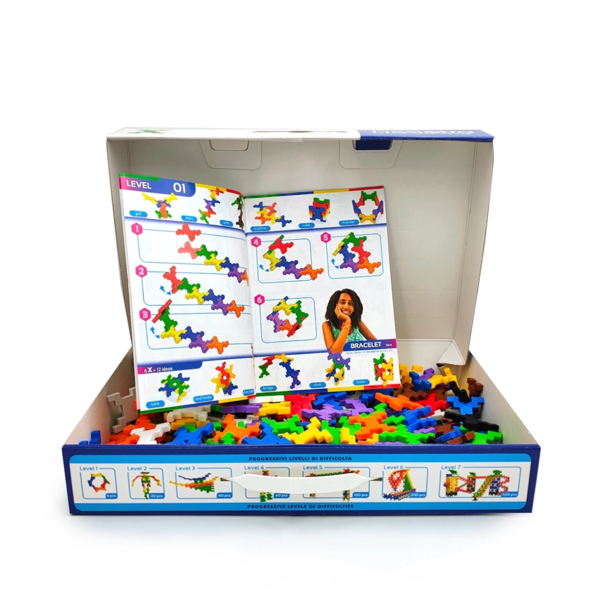 Klocki konstrukcyjne Incastro Pack 200 elementów 4+ - miniatura 2