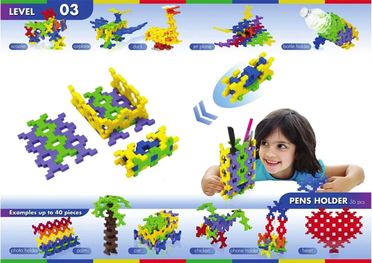 Klocki konstrukcyjne Incastro Pack 200 elementów 4+ - miniatura 28