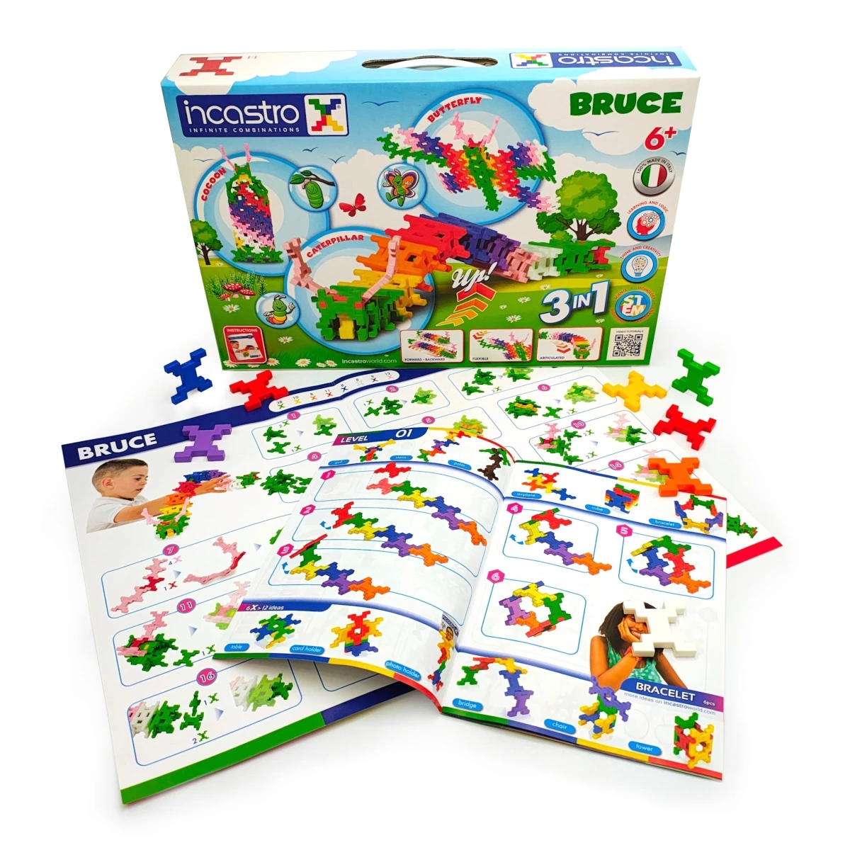 Klocki konstrukcyjne Incastro Bruce 3w1 103 elementy 4+ - miniatura 2