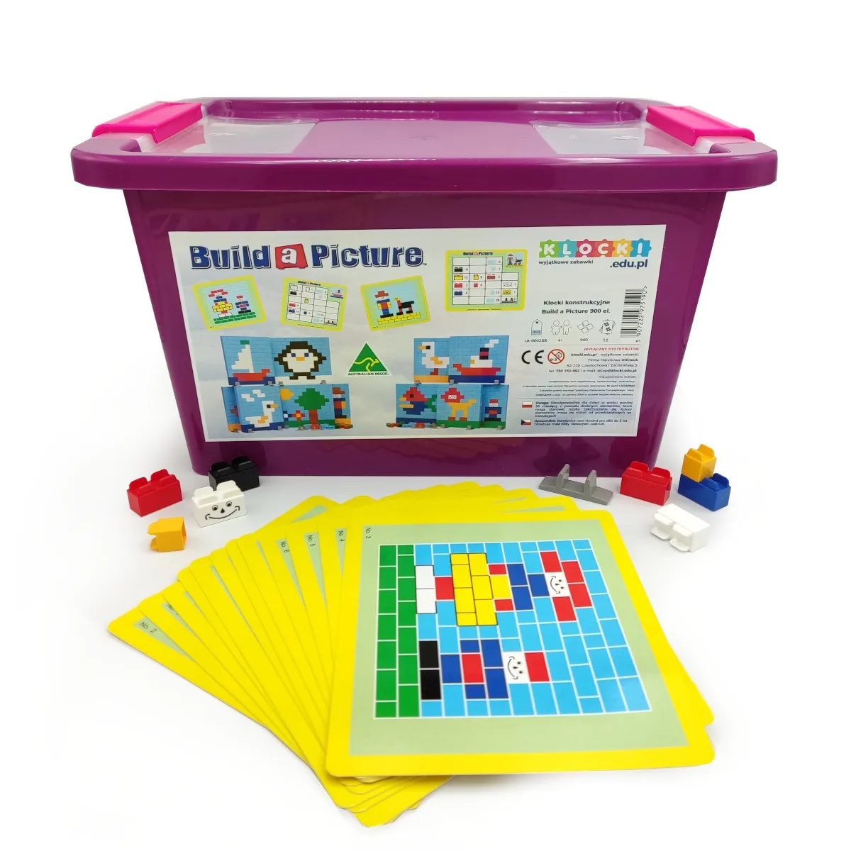 Little Architect - Build a Picture 900 el. Klocki konstrukcyjne - miniatura 2
