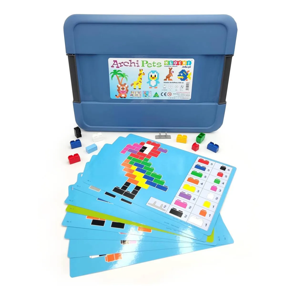 Little Architect - ArchiPets 630 el. - Klocki edukacyjne - miniatura 3
