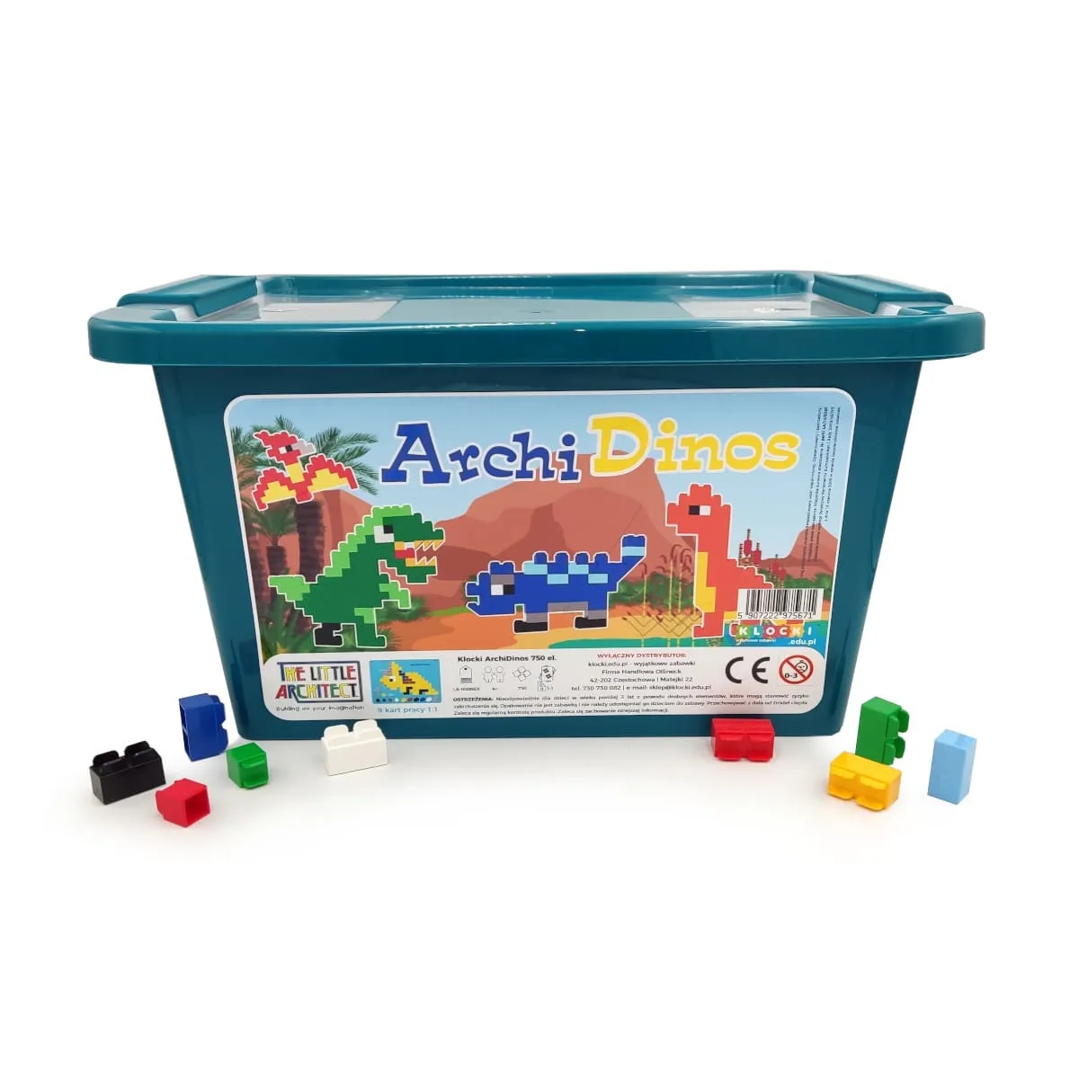 Little Architect - ArchiDinos 750 el. - Klocki edukacyjne - Little Architect