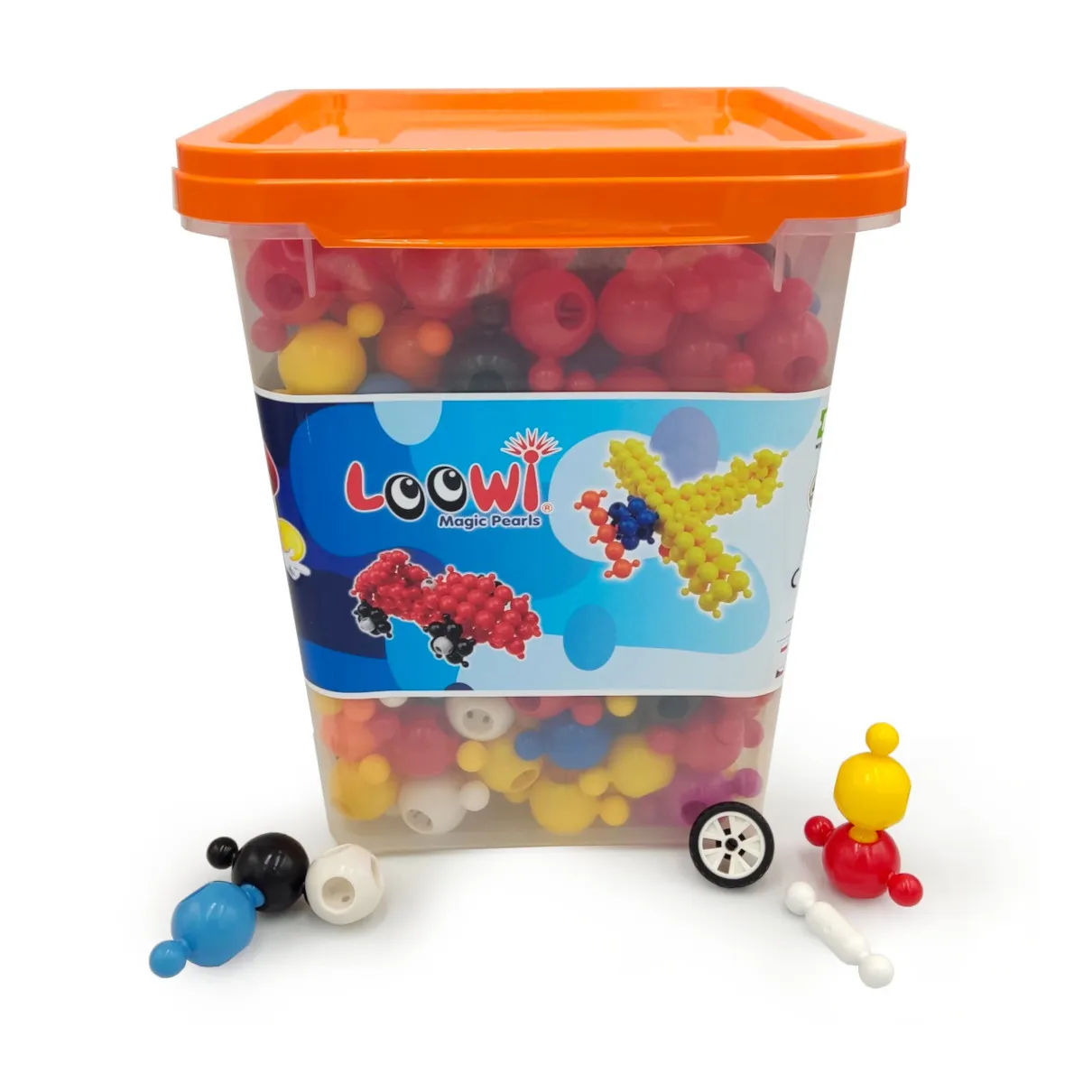Klocki konstrukcyjne Loowi Pojazdy kulki 308 elementów 4+ - Loowi