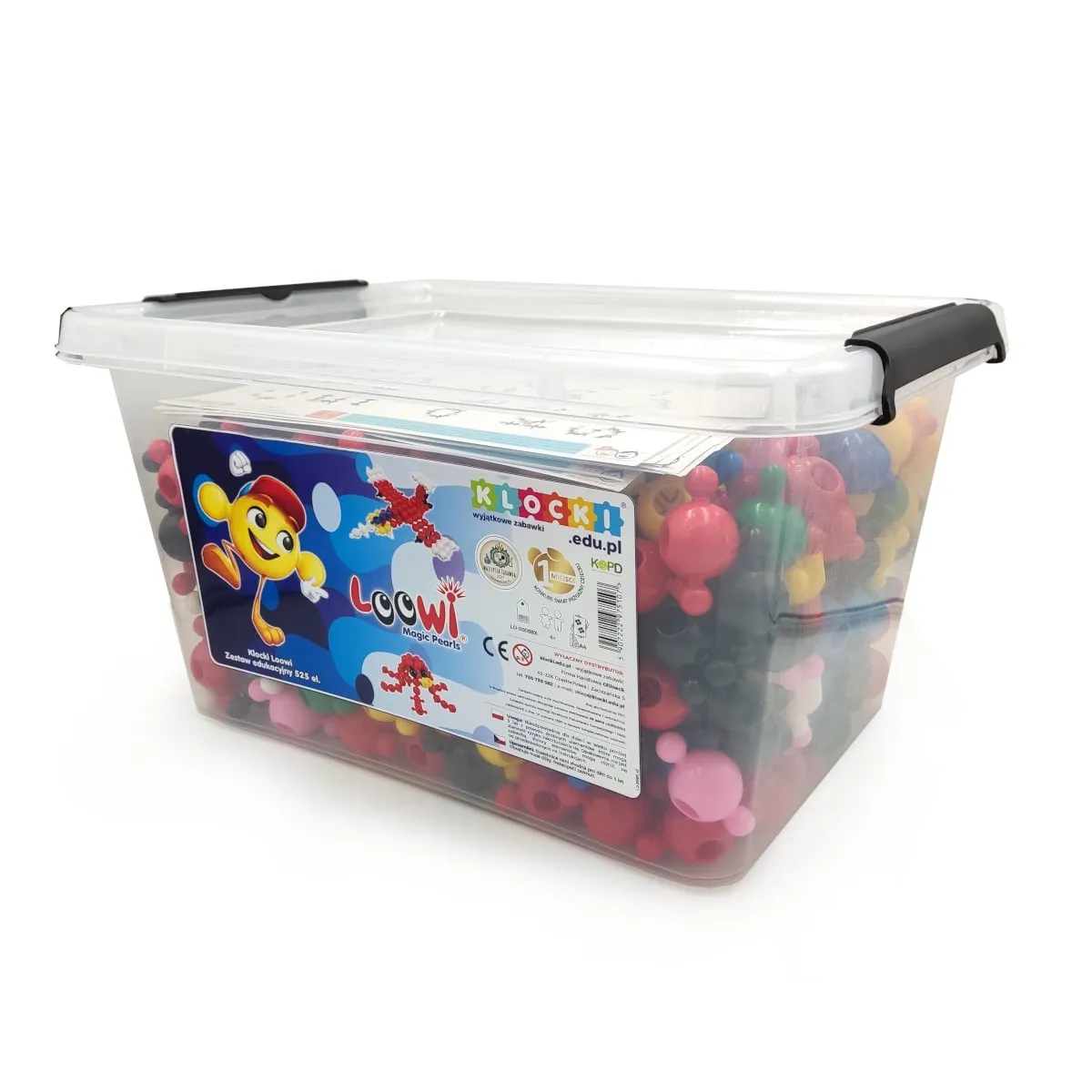 Klocki konstrukcyjne Loowi kulki zestaw edukacyjny 525 elementów 4+ - miniatura 2