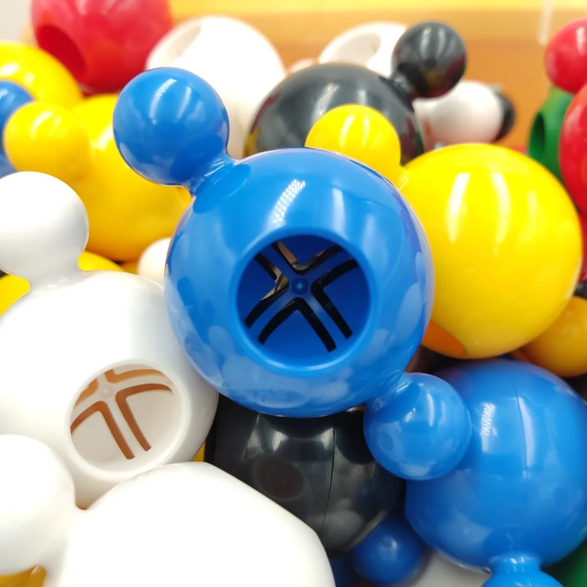 Duże klocki konstrukcyjne Big Loowi kulki 110 elementów 3+ - miniatura 2