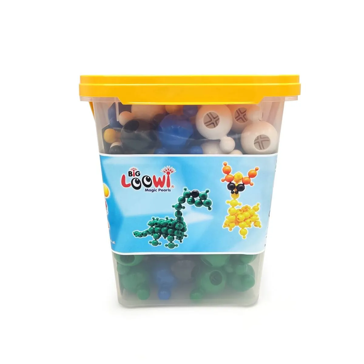 Duże klocki konstrukcyjne Big Loowi kulki 110 elementów 3+ - miniatura 4