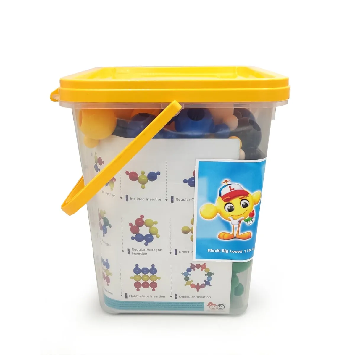 Duże klocki konstrukcyjne Big Loowi kulki 110 elementów 3+ - miniatura 5